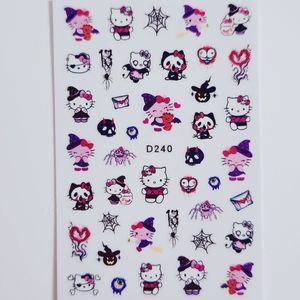 ⭐4/$15 Witch Hello Kitty Nail Art Stickers